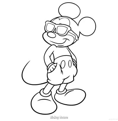 Free printable Mickey Mouse 28 Coloring Page - Free Printable Mickey Mouse & Friends PDFS Coloring Sheets coloring page