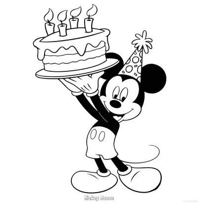 Free printable Mickey Mouse 30 Coloring Page - Free Printable Mickey Mouse & Friends PDFS Coloring Sheets coloring page
