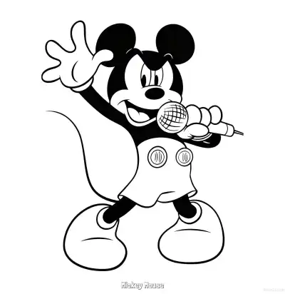 Free printable Mickey Mouse 31 Coloring Page - Free Printable Mickey Mouse & Friends PDFS Coloring Sheets coloring page