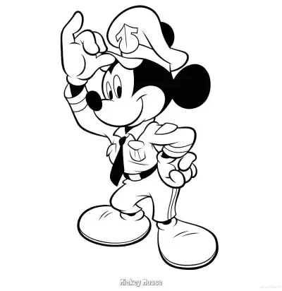 Free printable Mickey Mouse 32 Coloring Page - Free Printable Mickey Mouse & Friends PDFS Coloring Sheets coloring page