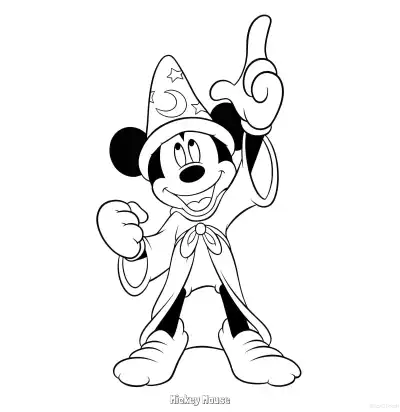 Free printable Mickey Mouse 33 Coloring Page - Free Printable Mickey Mouse & Friends PDFS Coloring Sheets coloring page