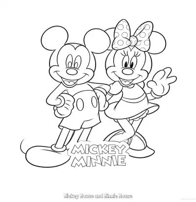 Free printable Mickey Mouse and Minnie Mouse 12 Coloring Page - Free Printable Mickey Mouse & Friends PDFS Coloring Sheets coloring page