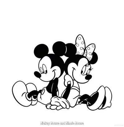 Free printable Mickey Mouse and Minnie Mouse 13 Coloring Page - Free Printable Mickey Mouse & Friends PDFS Coloring Sheets coloring page