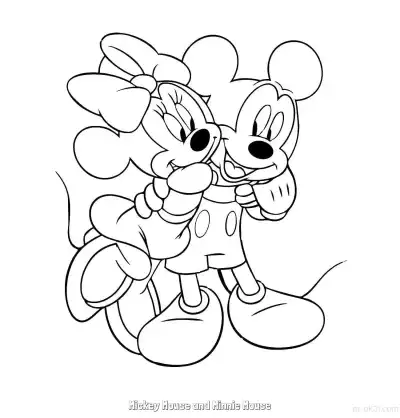 Free printable Mickey Mouse and Minnie Mouse 2 Coloring Page - Free Printable Mickey Mouse & Friends PDFS Coloring Sheets coloring page