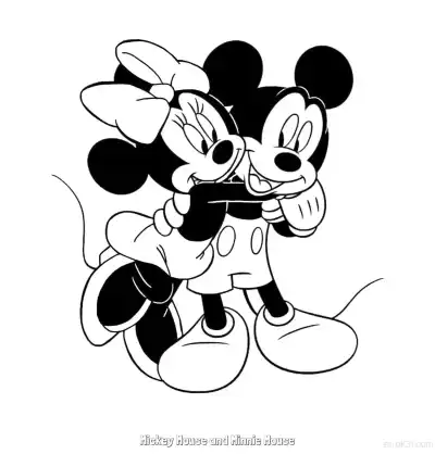 Free printable Mickey Mouse and Minnie Mouse 6 Coloring Page - Free Printable Mickey Mouse & Friends PDFS Coloring Sheets coloring page