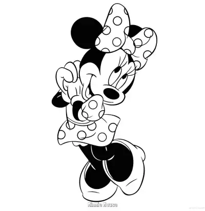 Free printable Minnie Mouse 1 Coloring Page - Free Printable Mickey Mouse & Friends PDFS Coloring Sheets coloring page