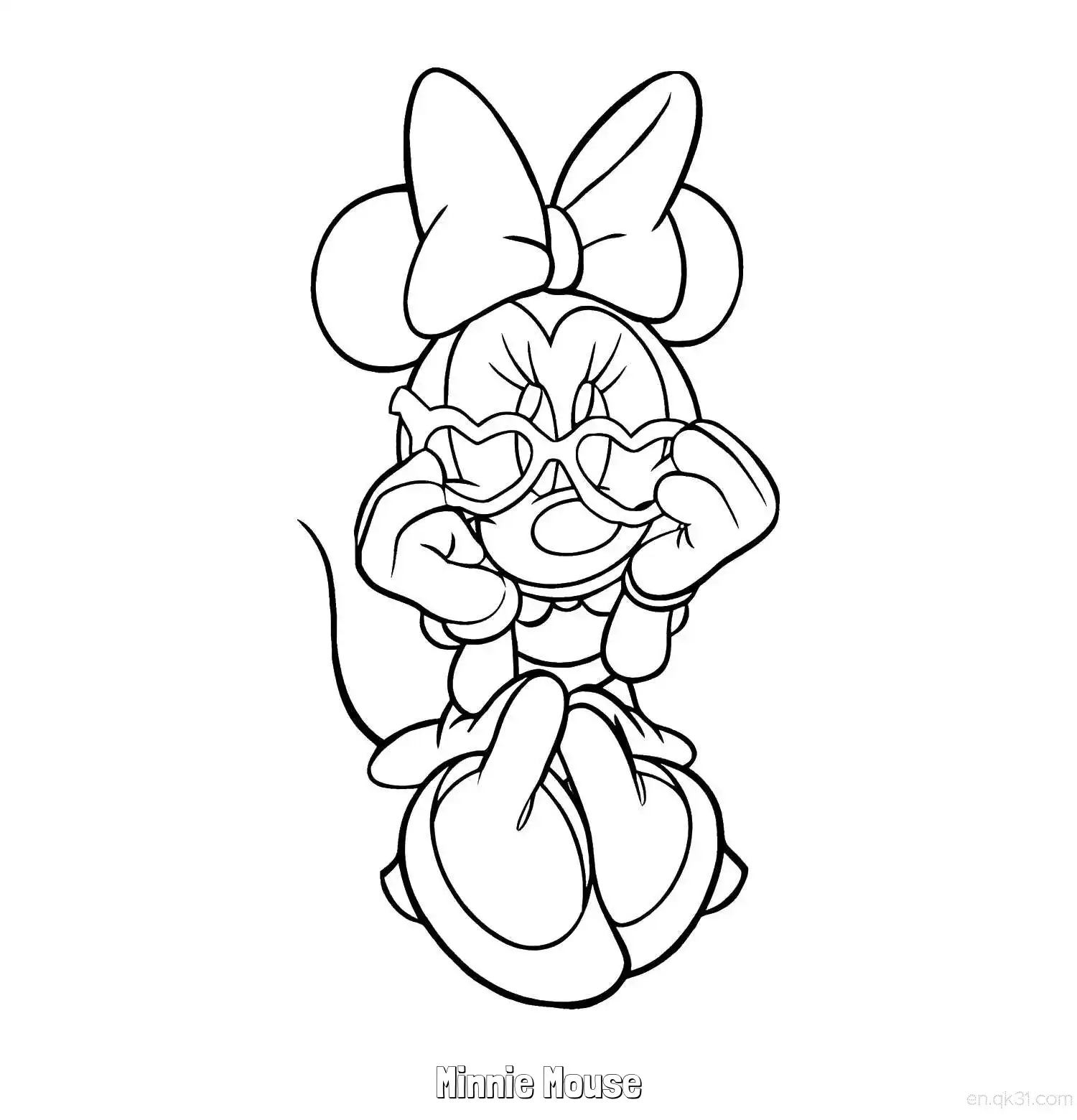Minnie Mouse 13 Coloring Page - Free Printable Mickey Mouse & Friends PDF Coloring Sheets – Free Printable Coloring Page for Kids and Adults