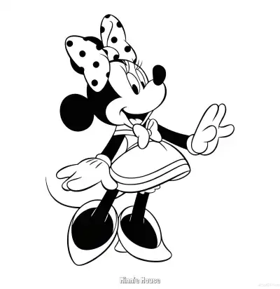 Free printable Minnie Mouse 20 Coloring Page - Free Printable Mickey Mouse & Friends PDFS Coloring Sheets coloring page