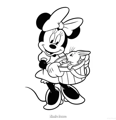 Free printable Minnie Mouse 22 Coloring Page - Free Printable Mickey Mouse & Friends PDFS Coloring Sheets coloring page
