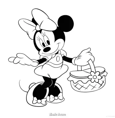 Free printable Minnie Mouse 23 Coloring Page - Free Printable Mickey Mouse & Friends PDFS Coloring Sheets coloring page