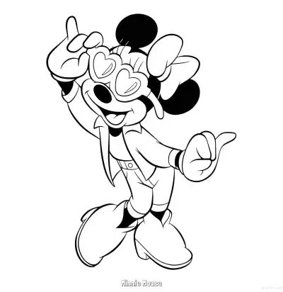 Free printable Minnie Mouse 30 Coloring Page - Free Printable Mickey Mouse & Friends PDFS Coloring Sheets coloring page