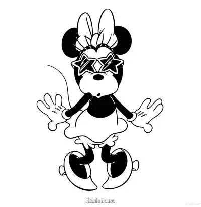 Free printable Minnie Mouse 33 Coloring Page - Free Printable Mickey Mouse & Friends PDFS Coloring Sheets coloring page