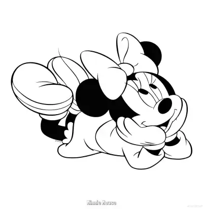 Free printable Minnie Mouse 34 Coloring Page - Free Printable Mickey Mouse & Friends PDFS Coloring Sheets coloring page