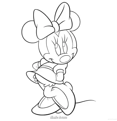 Free printable Minnie Mouse 7 Coloring Page - Free Printable Mickey Mouse & Friends PDFS Coloring Sheets coloring page
