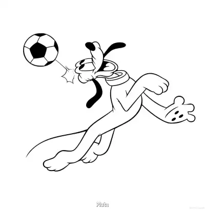 Free printable Pluto 9 Coloring Page - Free Printable Mickey Mouse & Friends PDFS Coloring Sheets coloring page