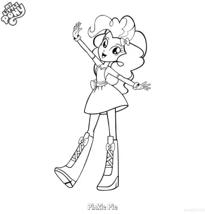 Free printable Pinkie Pie 10 Coloring Page - Free Printable My Little Pony Unicorn PDFS Coloring Sheets coloring page