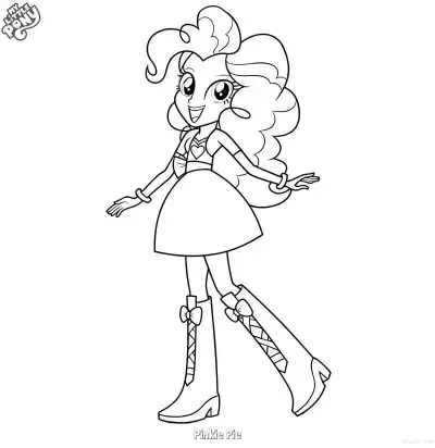 Free printable Pinkie Pie 20 Coloring Page - Free Printable My Little Pony Unicorn PDFS Coloring Sheets coloring page