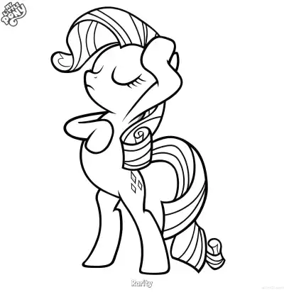 Free printable Rarity 11 Coloring Page - Free Printable My Little Pony Unicorn PDFS Coloring Sheets coloring page