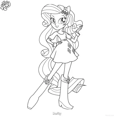 Free printable Rarity 14 Coloring Page - Free Printable My Little Pony Unicorn PDFS Coloring Sheets coloring page