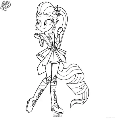 Free printable Rarity 3 Coloring Page - Free Printable My Little Pony Unicorn PDFS Coloring Sheets coloring page
