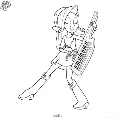 Free printable Rarity 5 Coloring Page - Free Printable My Little Pony Unicorn PDFS Coloring Sheets coloring page