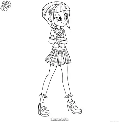 Free printable Shadowbolts 1 Coloring Page - Free Printable My Little Pony Unicorn PDFS Coloring Sheets coloring page