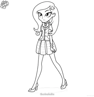 Free printable Shadowbolts 2 Coloring Page - Free Printable My Little Pony Unicorn PDFS Coloring Sheets coloring page