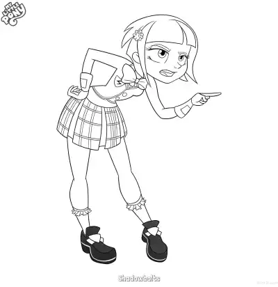 Free printable Shadowbolts 3 Coloring Page - Free Printable My Little Pony Unicorn PDFS Coloring Sheets coloring page