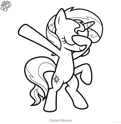 Free printable Sunset Shimmer 20 Coloring Page - Free Printable My Little Pony Unicorn PDFS Coloring Sheets coloring page