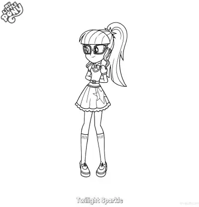 Free printable Twilight Sparkle 15 Coloring Page - Free Printable My Little Pony Unicorn PDFS Coloring Sheets coloring page