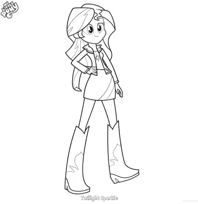 Free printable Twilight Sparkle 2 Coloring Page - Free Printable My Little Pony Unicorn PDFS Coloring Sheets coloring page