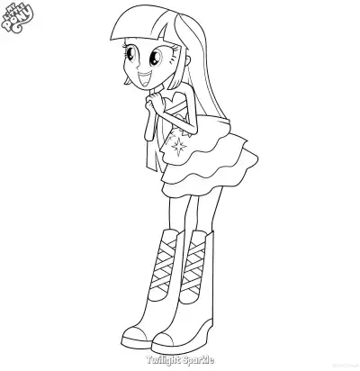 Free printable Twilight Sparkle 8 Coloring Page - Free Printable My Little Pony Unicorn PDFS Coloring Sheets coloring page