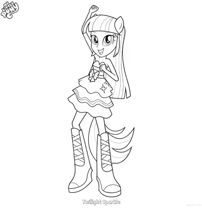 Free printable Twilight Sparkle 9 Coloring Page - Free Printable My Little Pony Unicorn PDFS Coloring Sheets coloring page