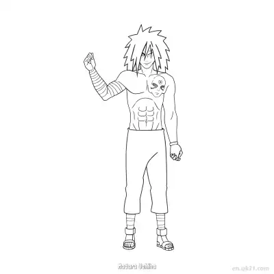 Free printable Madara Uchiha Six Paths Ninjutsu Naruto Coloring Page  coloring page