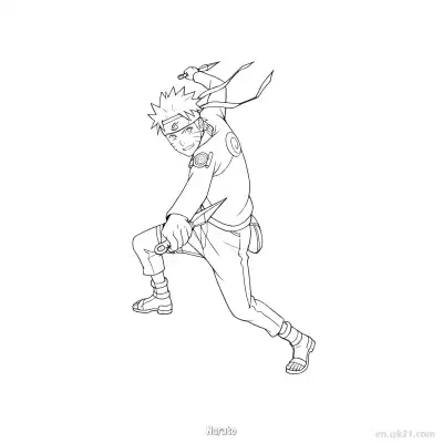 Free printable Naruto Uzumaki Chakra Mode Half Body Naruto Coloring Page  coloring page