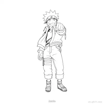 Free printable Naruto Uzumaki Four Tails Kyuubi Form Naruto Coloring Page  coloring page