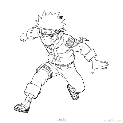 Free printable Naruto Uzumaki Hands Reaching Out Naruto Coloring Page  coloring page