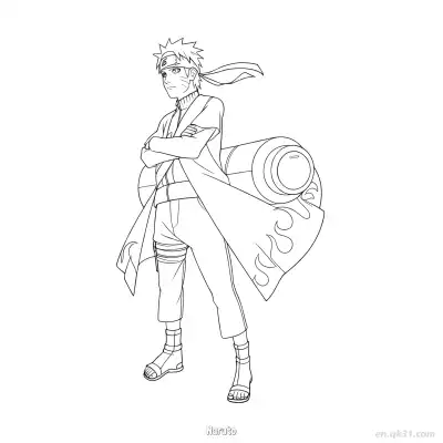 Free printable Naruto Uzumaki Preparing Rasengan Naruto Coloring Page  coloring page