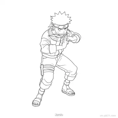 Free printable Naruto Uzumaki Rasenshuriken Jutsu Naruto Coloring Page  coloring page