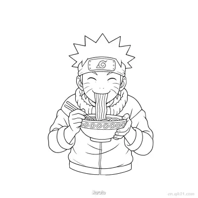 Free printable Naruto Uzumaki Smiling Face Close Up Naruto Coloring Page  coloring page