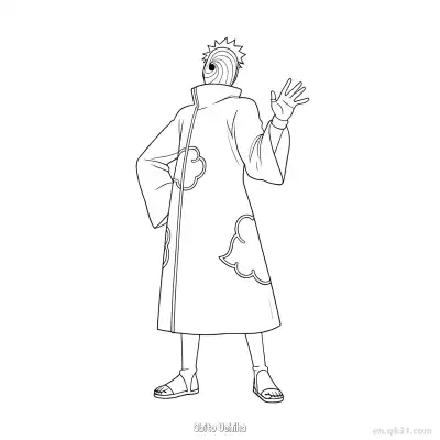 Free printable Obito Uchiha Six Paths Jinchuriki Naruto Coloring Page  coloring page