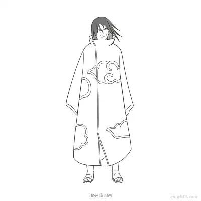 Free printable Orochimaru Sannin Evil Close Up Naruto Coloring Page  coloring page