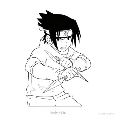 Free printable Sasuke Uchiha Mangekyo Sharingan Close Up Naruto Coloring Page  coloring page