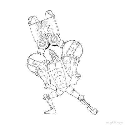 Free printable Luffy Wano Arc Side Profile One Piece Coloring  coloring page