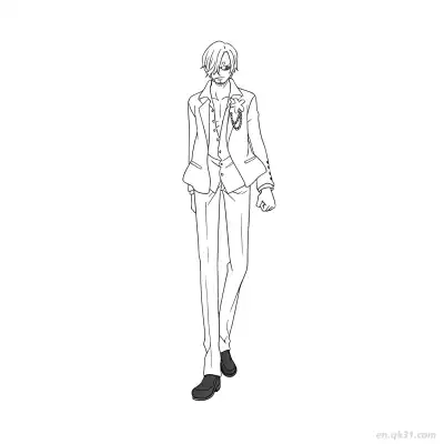 Free printable Nico Robin Wano Elegant Standing One Piece Coloring  coloring page