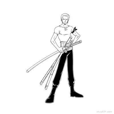 Free printable Trafalgar Law Wano Draw Sword One Piece Coloring  coloring page
