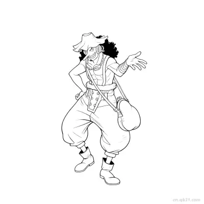 Free printable Usopp Wano Arc Full Body Stand One Piece Coloring  coloring page