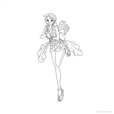 Free printable Zoro Epic Battle Ready Stance One Piece Coloring  coloring page