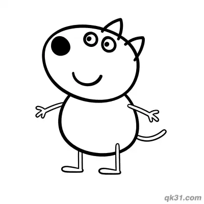 Free printable Danny Dog Full Body Standing Coloring Page coloring page