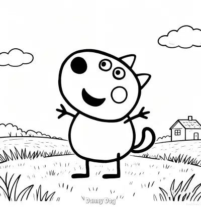 Free printable Danny Dog  Coloring Page - Free Printable Peppa Pig PDFS Coloring Sheets coloring page